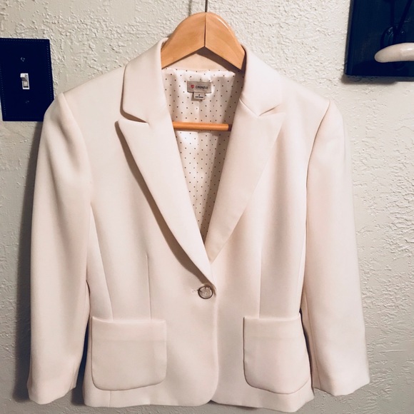 Cremieux Blazer - Ivory Size 2 - Picture 2 of 5